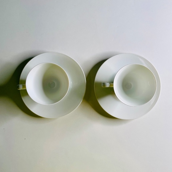 Rosenthal White Porcelain Espresso Cup Saucer Bowl Bundle Vintage Mid-Century - Picture 14 of 16